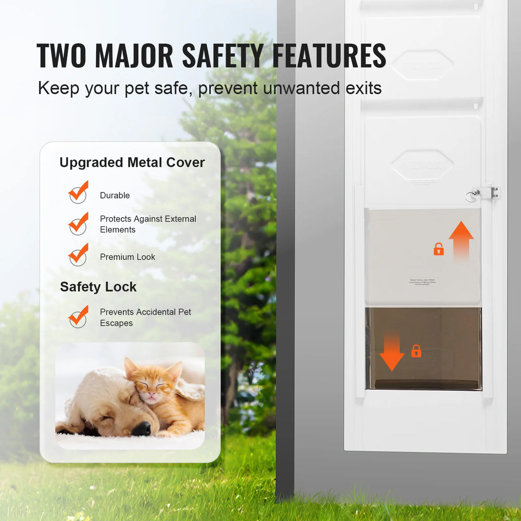 Dog Door Sliding Glass Door Adjustable Height Doggy Door
