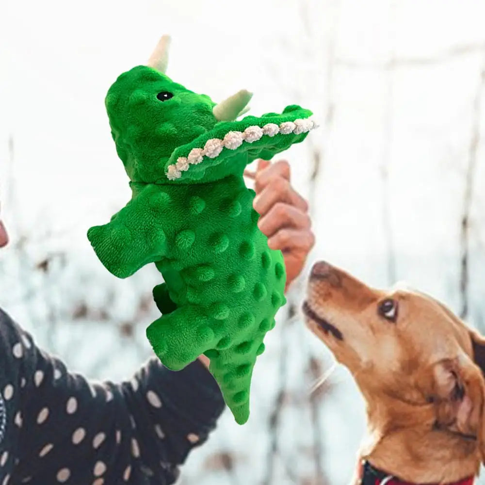 Dog Squeaky Toys Dogs Chew Toy Cute Dinosaur Plush Toy