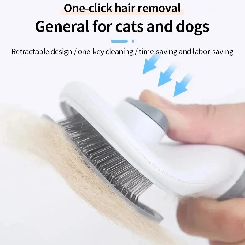 Pet Dog Brush Cat Comb Self Cleaning Pet Hair Remover Brush