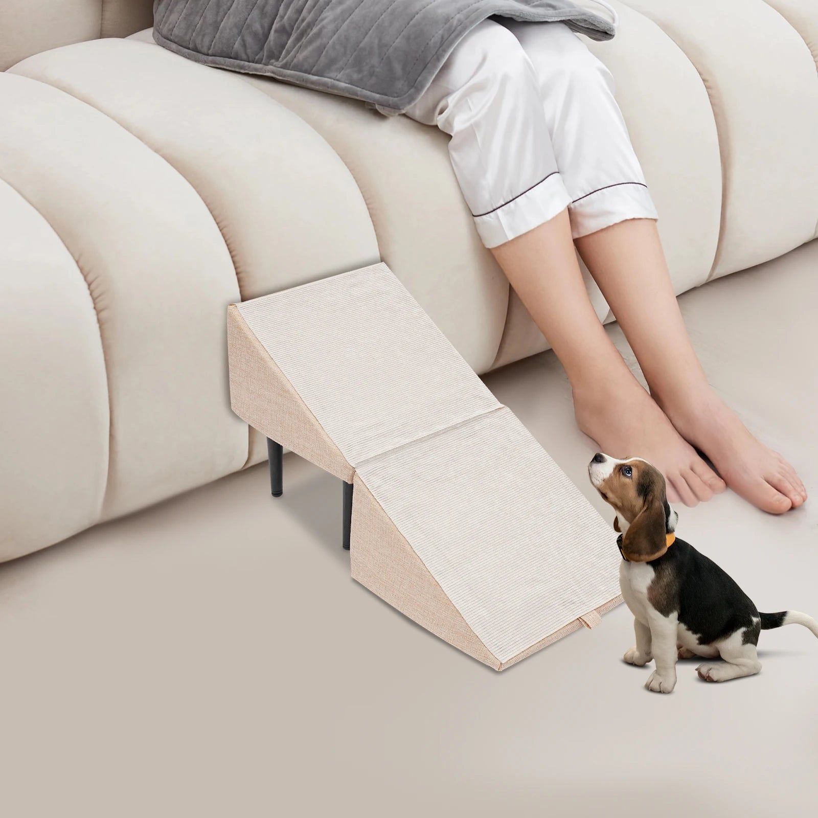 Split Dog Ramp 2 in 1 Lightweight Folding Pet Ramps