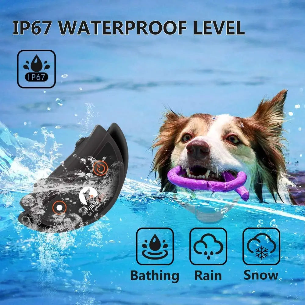 No Shock Dog Training Collar with Remote,1600ft Rechargeable Vibration Collar, Waterproof