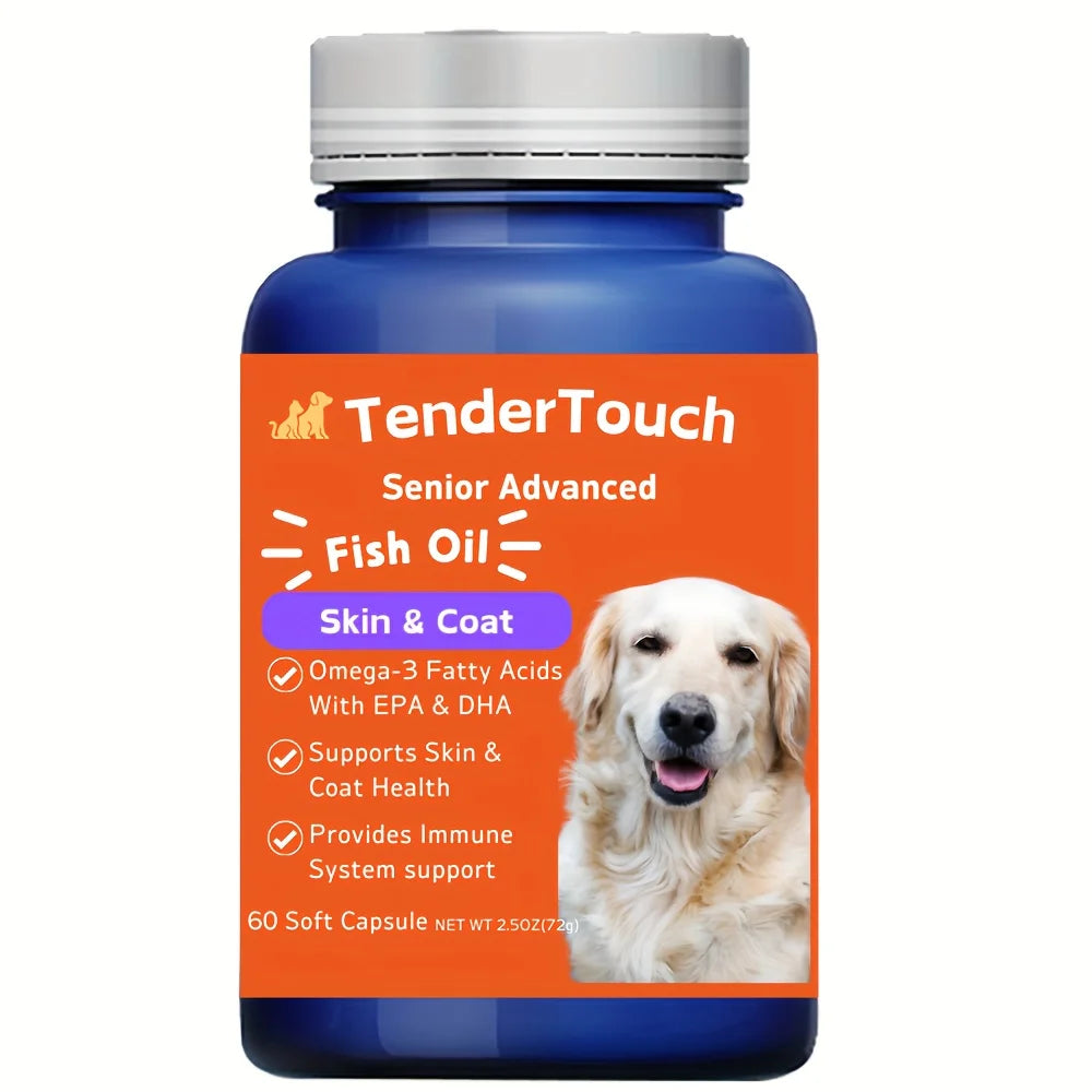 Amazing Omega 3 Fish Oil for Dogs and Cats - Shedding and Skin Health