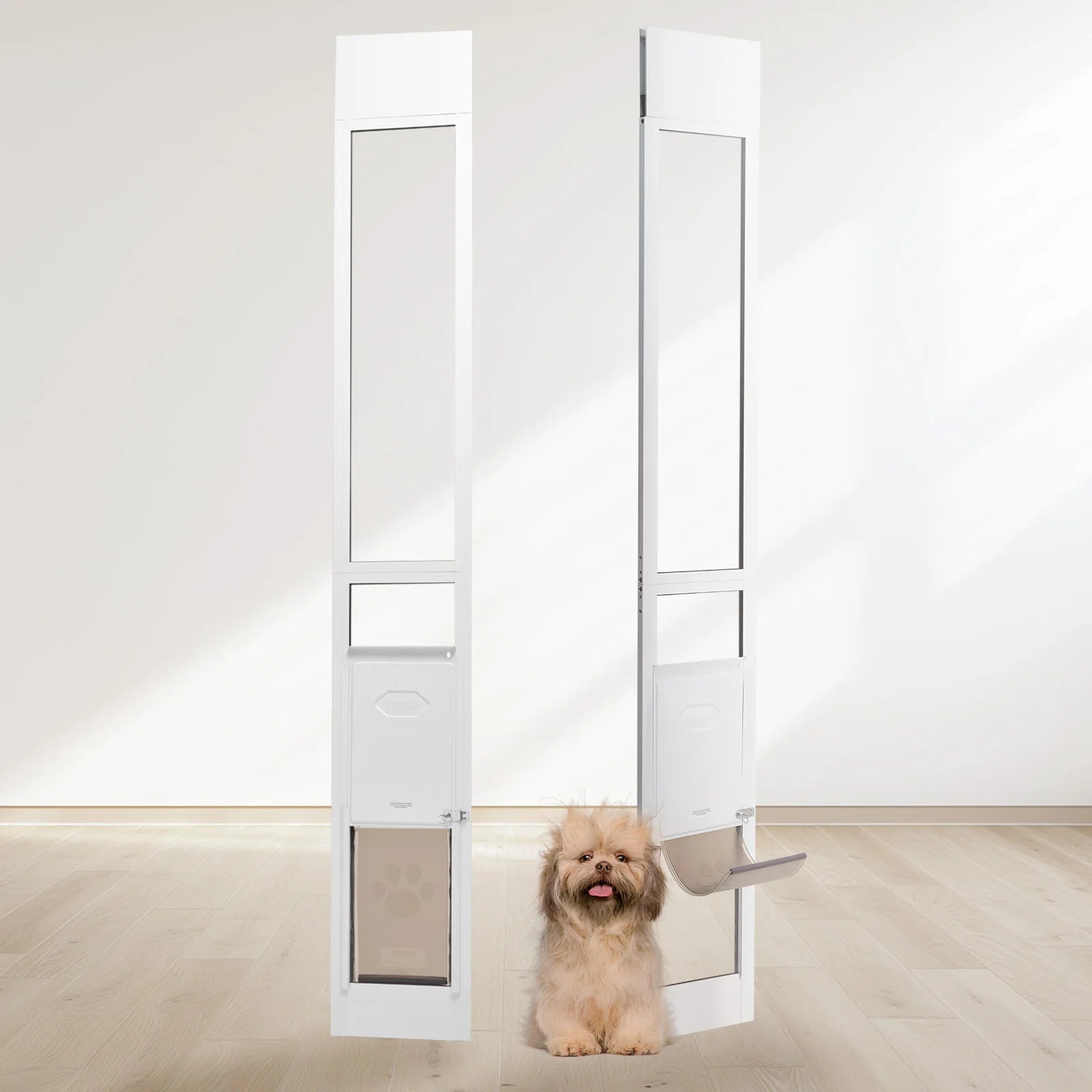 Dog Door Sliding Glass Door Adjustable Height Doggy Door