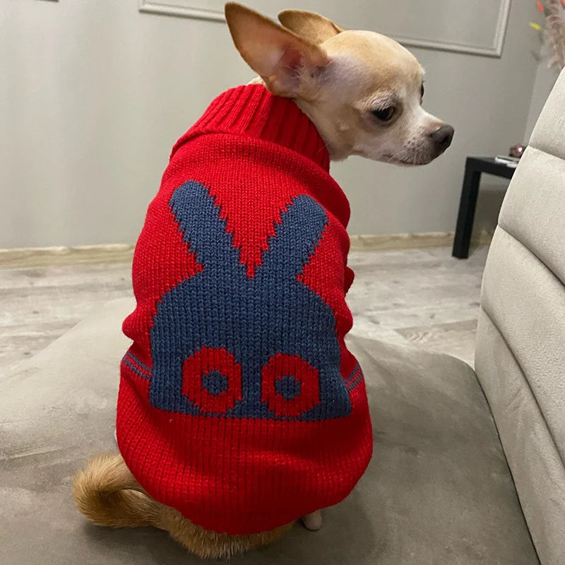 Warm Pet Dog Sweater Winter Dog Clothes for Small Medium Dogs Knitted