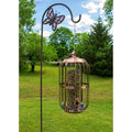 Copper Bird Feeder - Hanging Tube Feeder for Wild Birds - Durable Outdoor Bird Feeding Station
