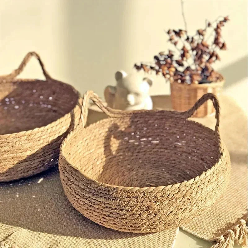 Pure hand-woven rattan cat nest four seasons universal warm pad removable washable