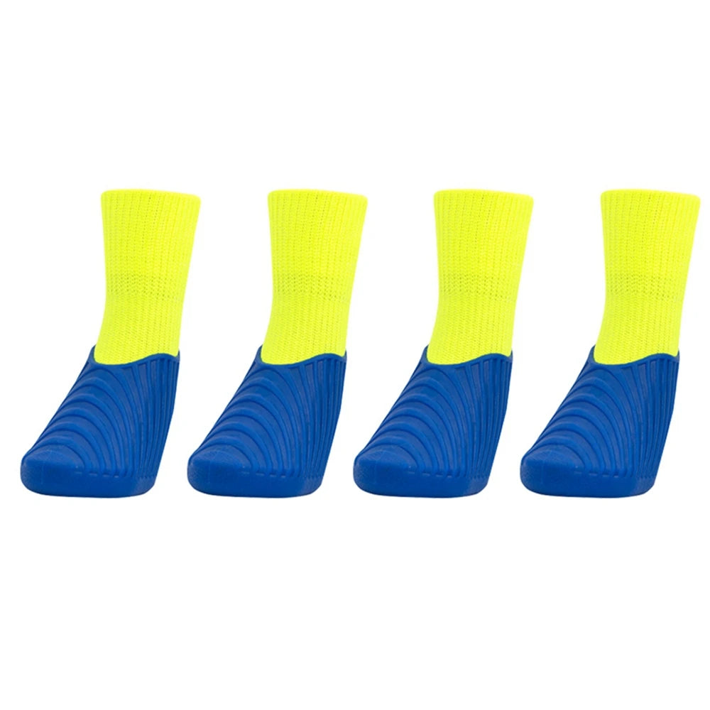 4Pcs Outdoor Pet Dog Boots Dog Shoes Paw Protector Comfortable Waterproof Shoes Anti-slip Boots For Small Medium Large Dogs Cats