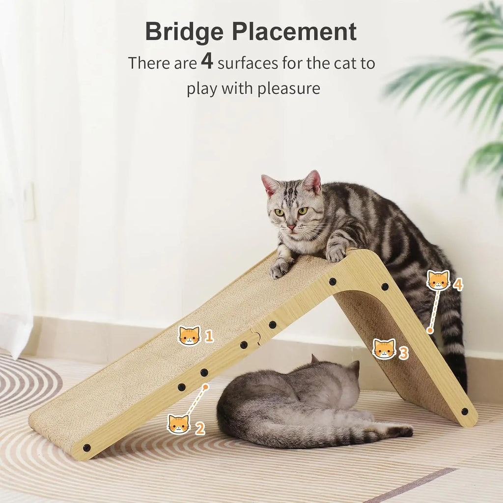 L-Shaped Cat Scratching Board, Wall-Mounted Vertical Cat Scratching Board