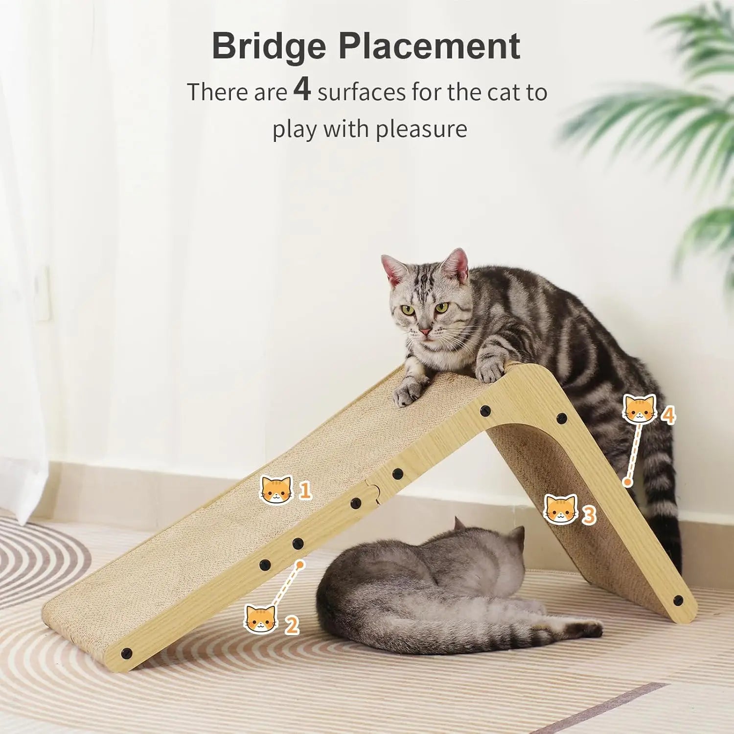 L-Shaped Cat Scratching Board, Wall-Mounted Vertical Cat Scratching Board