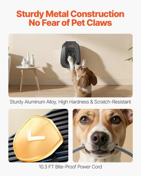 Dog House Heater, 800W Pet Heater with Overheat Protection, Adjustable Temp & 24H Time