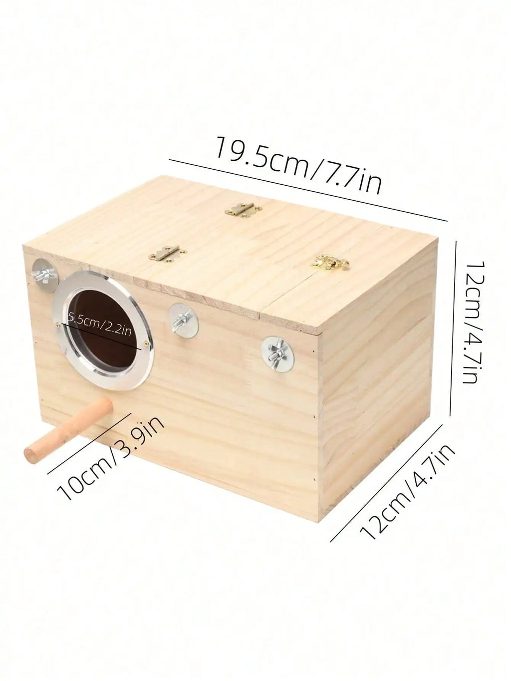 Parakeet Nest Box Bird House Hamster Nest, Suitable For Lovebirds, Cockatoos, Budgies, Finches