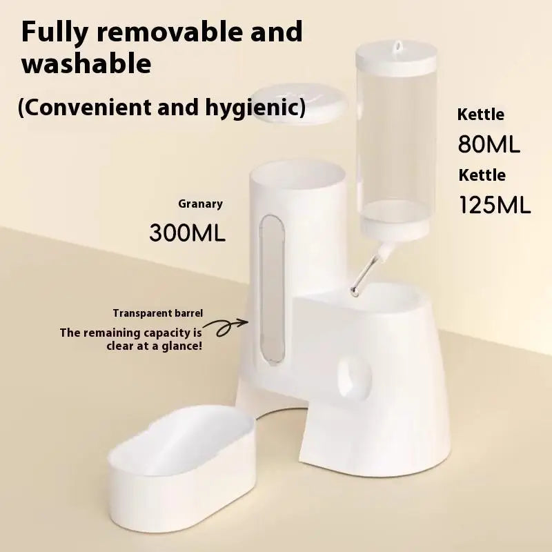 2in1 Hamster Feeder And Waterer Large Capacity, Leakproof