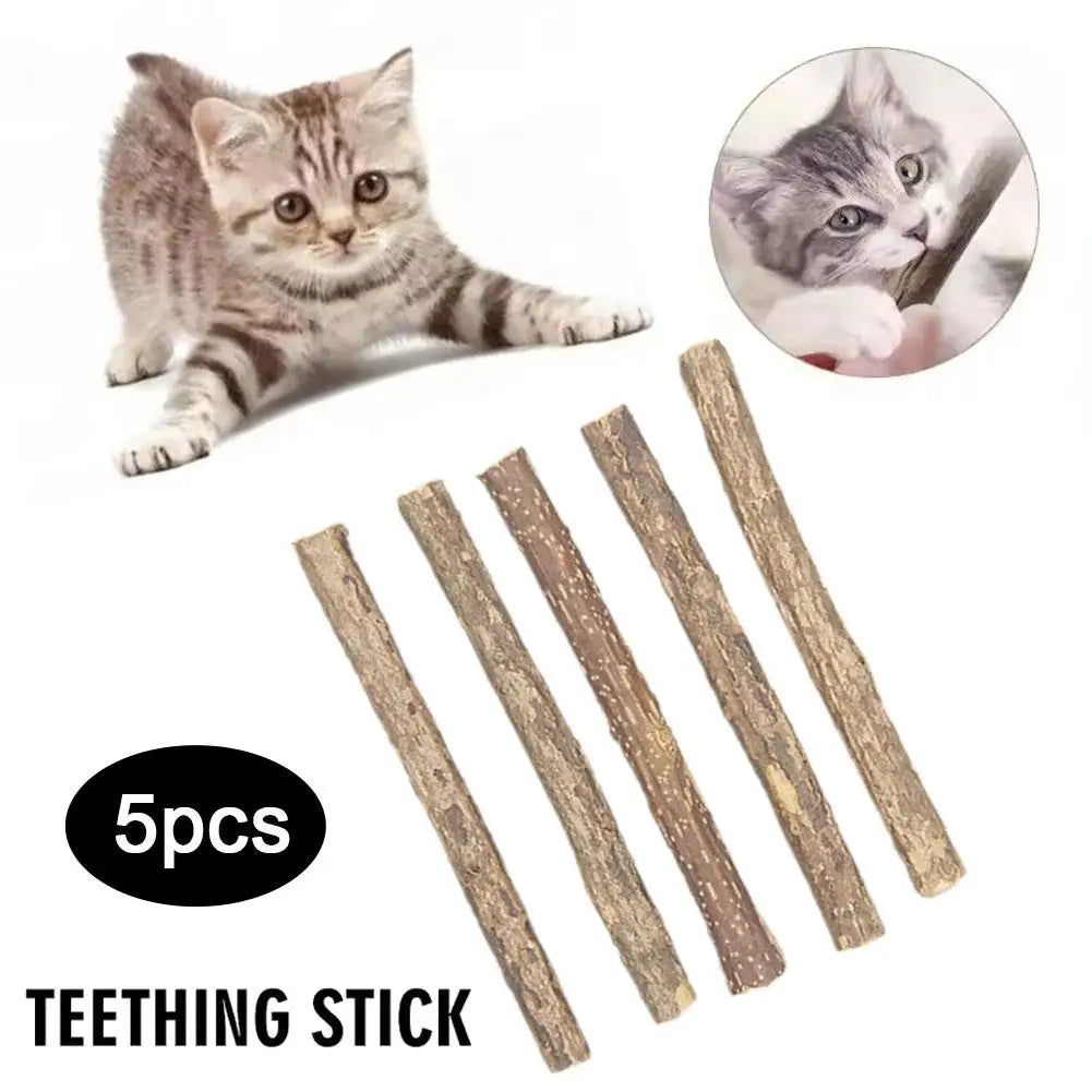 5pc Catnip Stick Pet Cat Molar All Natural Self-healing