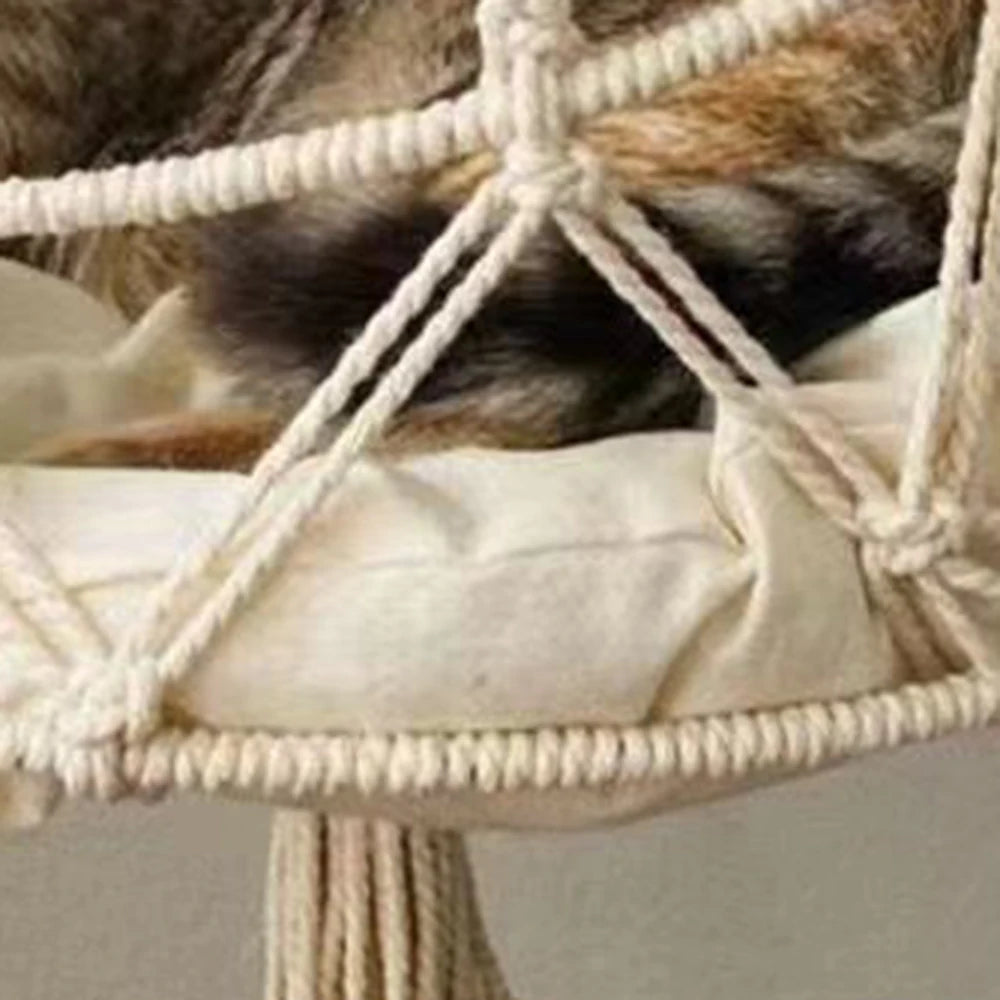 1PC Winter Hand-Woven Kitten Hammock Hanging Cat Bed