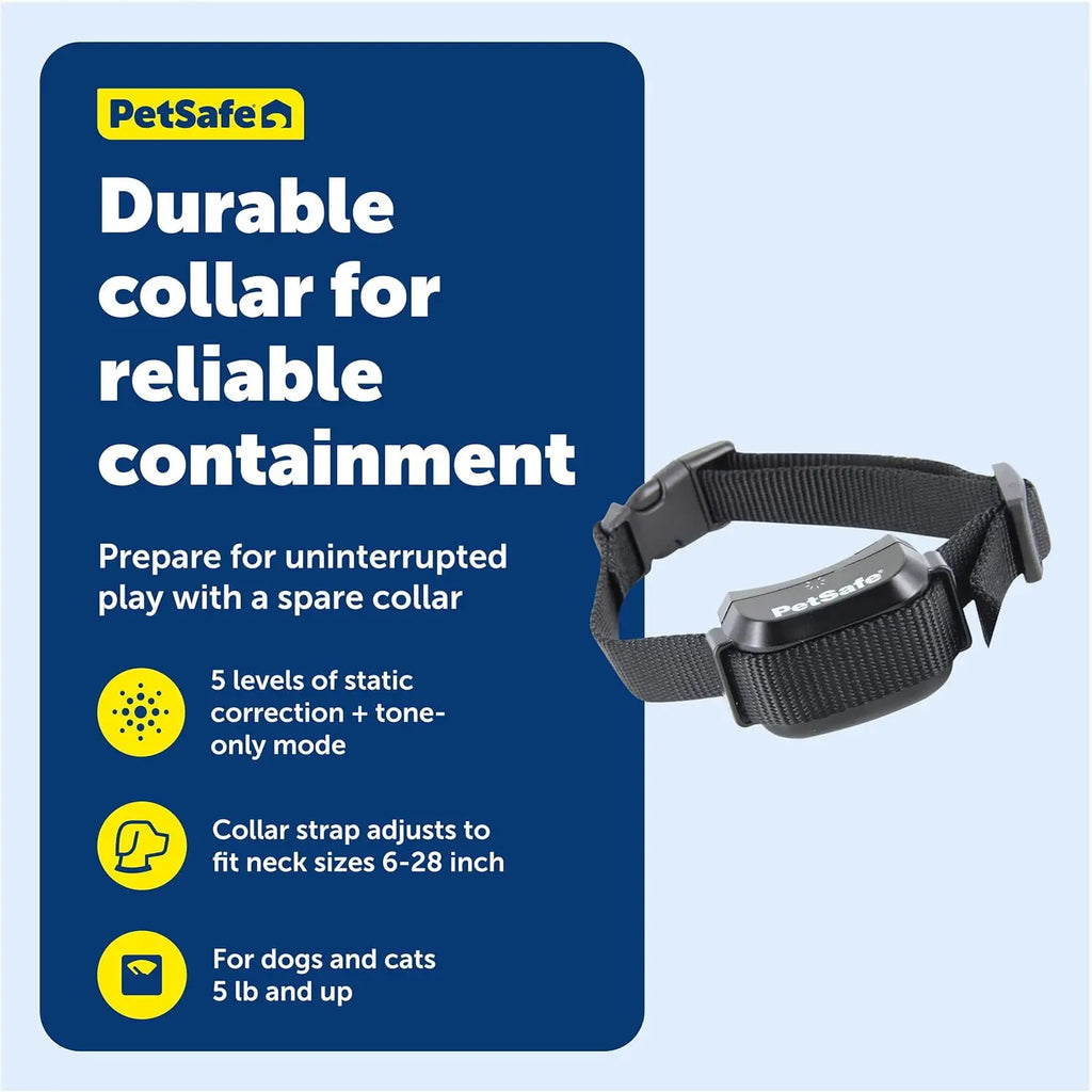 Waterproof Electric Dog Fence Collar, Adjustable for Dogs 5 lb & Up