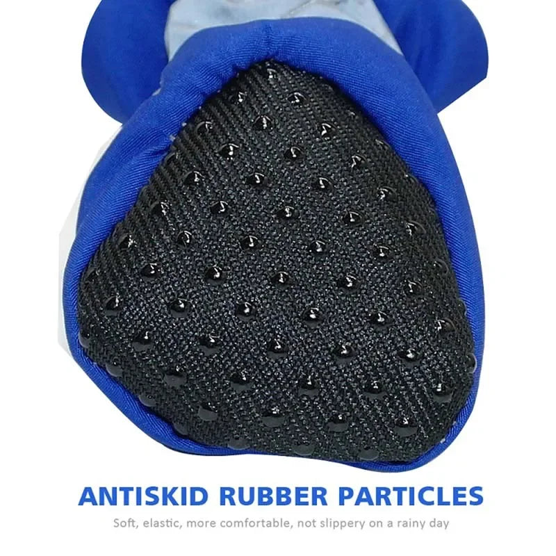 4pcs Antiskid Puppy Shoes Pet Protection Soft-soled Pet Shoes Waterproof