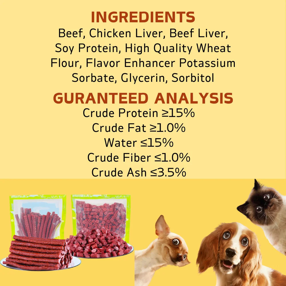 Beef Stick, All Natural Ingredients, Natural Dog Treats, Healthy, Easily Digestible