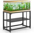 40 Gallon Metal Aquarium Stand, Double-Layer Storage Design, 660LBS Capacity