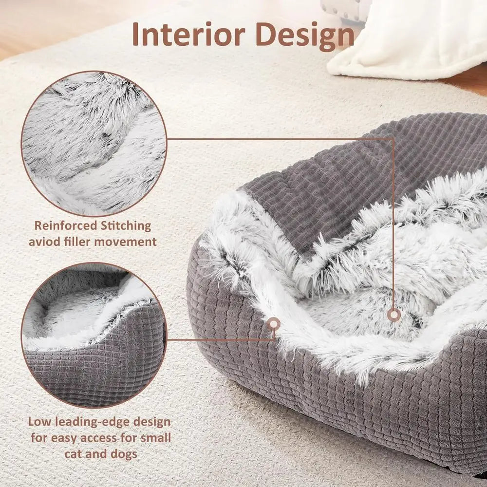 Dog Beds or Large Medium Small Dogs, Blanket Puppy Bed, Luxury Orthopedic Cat Beds