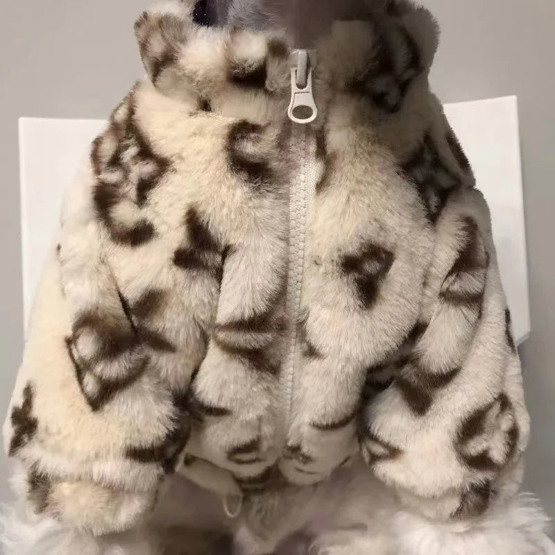 New Winter Dog Clothes Coral Fleece Warm Soft Cotton Jacket