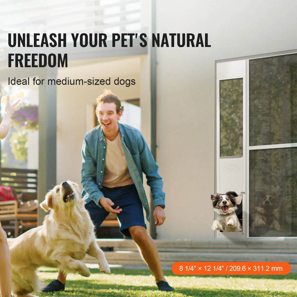 Dog Door Sliding Glass Door Adjustable Height Doggy Door