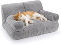 Large Cat Bed for Indoor Cats -Added 10% More Stuff Sponge, Orthopedic Pet Couch