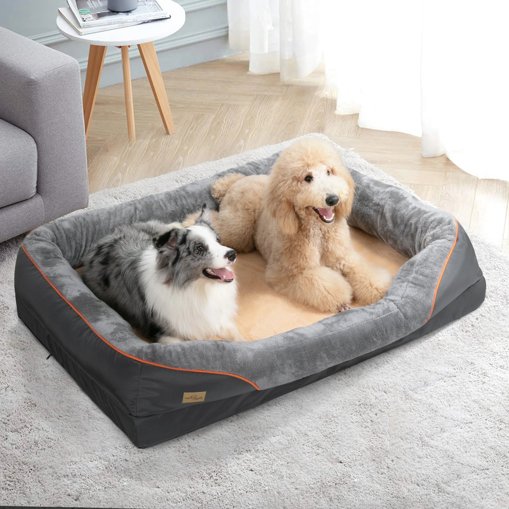Large Dog Bed Soft Comfortable Anti Allergy Warm Fleece Removable Washable Cover