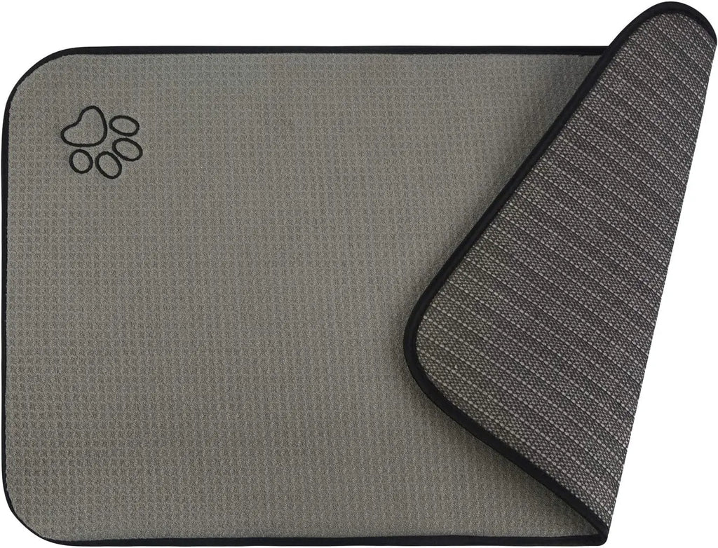 Extra-Large Non-Slip Pet Feeding Mat, Absorbent Microfiber
