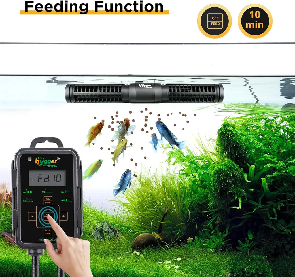 Adjustable Aquarium Wave Maker with LED Controller,For Freshwater & Saltwater Tanks Up to 135 Gallons