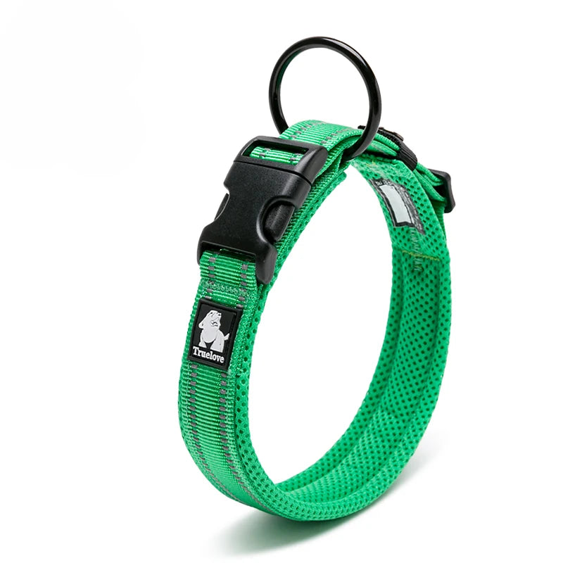 Dog Walking Collar Comfort Padded with Buckle Nylon Traveling Collar