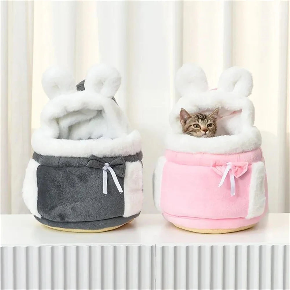 Outdoor Travel Puppy Dog Carrier Backpack Winter Warm