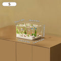 Transparent Aquarium Creative Desktop Fish Tank for Office/Home Decor (Bare Tank, No Scenery or Stones Included)