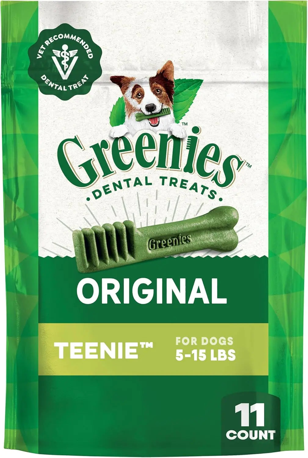 Veterinarian-Recommended Natural Dental Dog Treats Teenie Size