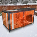 Extra Large Dog House Outdoor Insulated Weatherproof For Winter, 6 Sides All-Round Foam