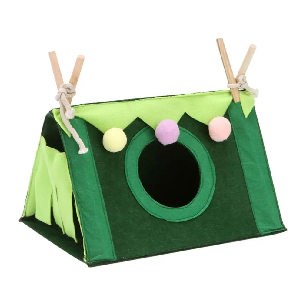 Small Pet Nest Felt Tent Rabbit Nest Hamster House Small Animal Bed Accessories