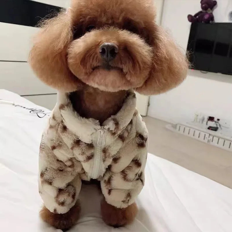 New Winter Dog Clothes Coral Fleece Warm Soft Cotton Jacket