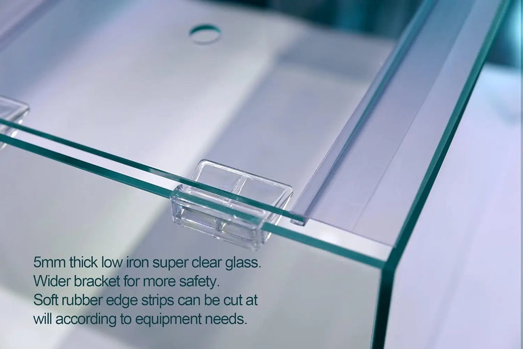 Ultra Clear Rimless Aquarium Tank 2-22 Gallons Low Iron Glass for Crystal View