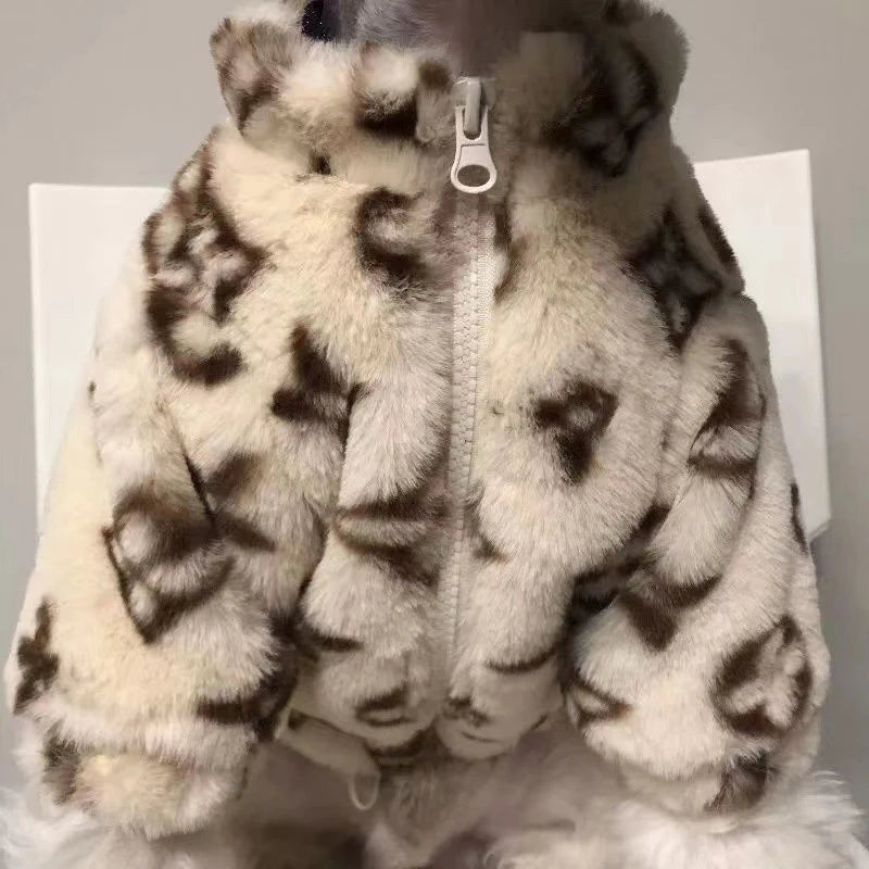 New Winter Dog Clothes Coral Fleece Warm Soft Cotton Jacket