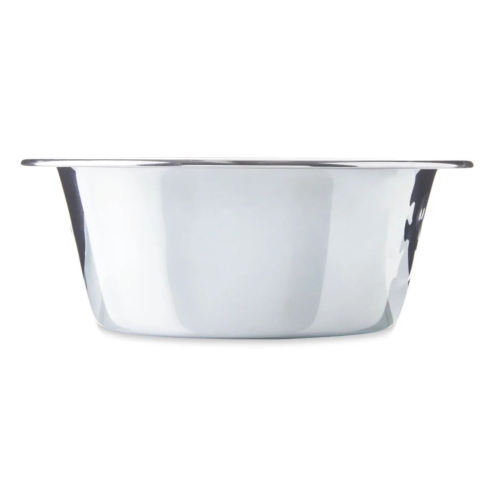 Stainless Steel Dog Bowl 2 Pack Large Non Slip Durable Dishwasher Safe High Gloss Finish Easy Clean
