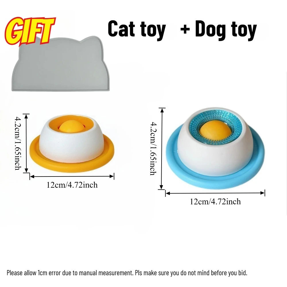 Dog Stimulation Toys Pet Lick Mat Slow Feeder Yogurt Licking Plate Interactive Cats/Dog Snack Bowl