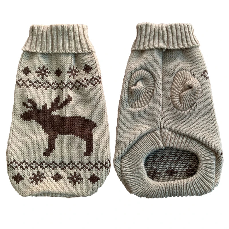 Warm Pet Dog Sweater Winter Dog Clothes for Small Medium Dogs Knitted