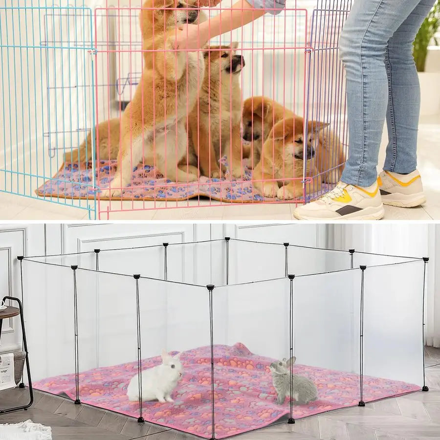 4pcs Waterproof Dog Puppy Pads Soft Cat Blanket Dog Sleeping Mat