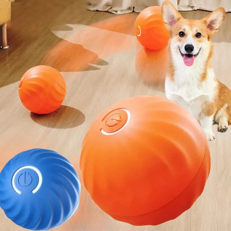 Interactive Pet Toy Ball, Smart Moving Dog Toy for Chewing, Jumping and Rotating Puppy Play
