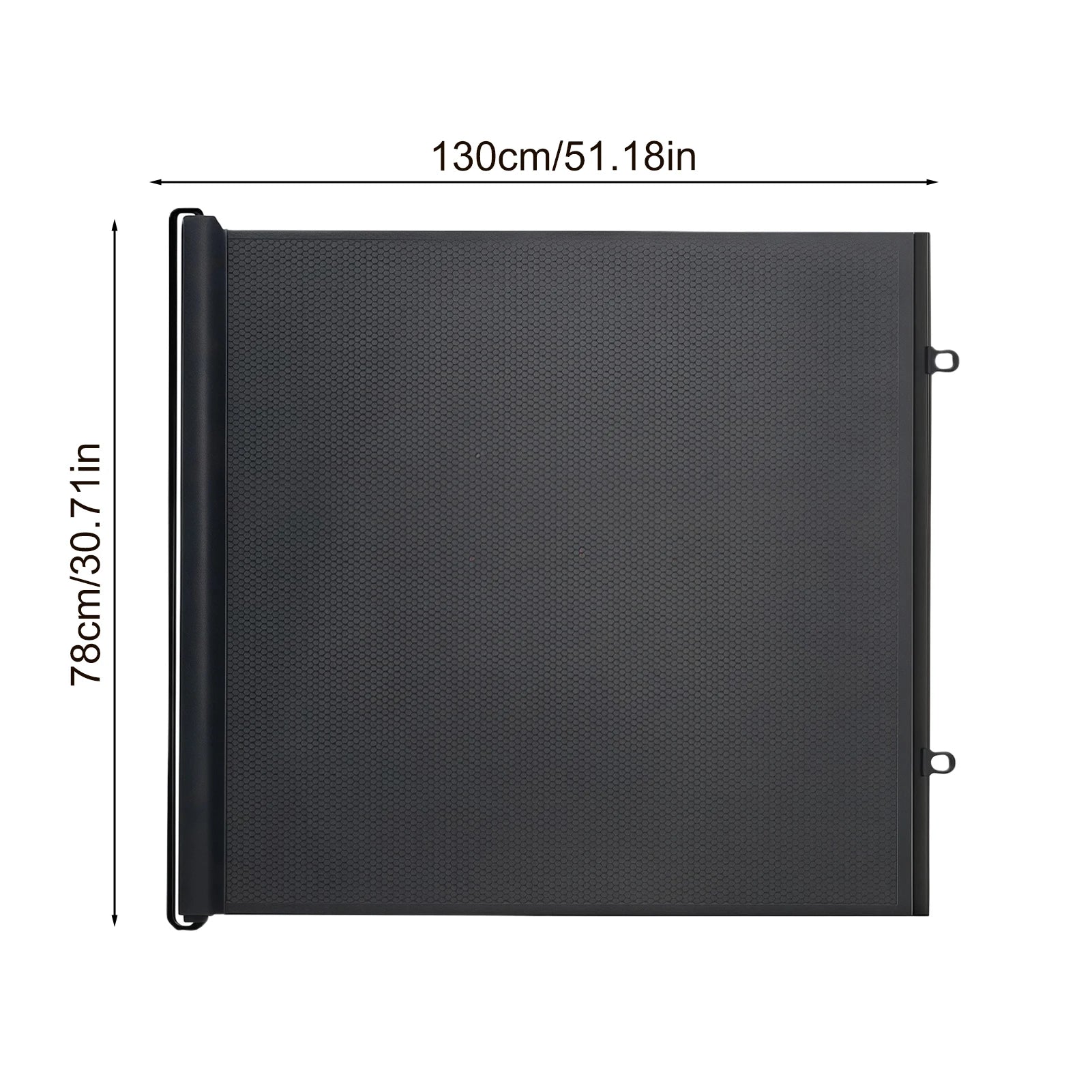 49 Inch Retractable Baby Gate Punch-free Fence Childproof Net No-Drill Mesh Safety Barrier