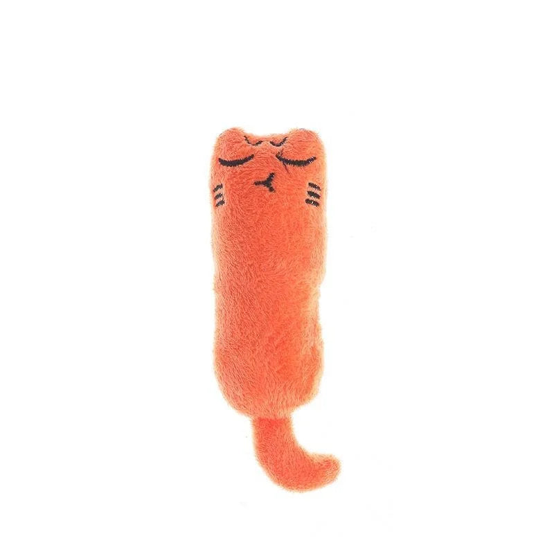 Pet Toy Rustle Sound Catnip Toy Cat Supplies, Teeth Grinding Cat Plush Thumb Pillow