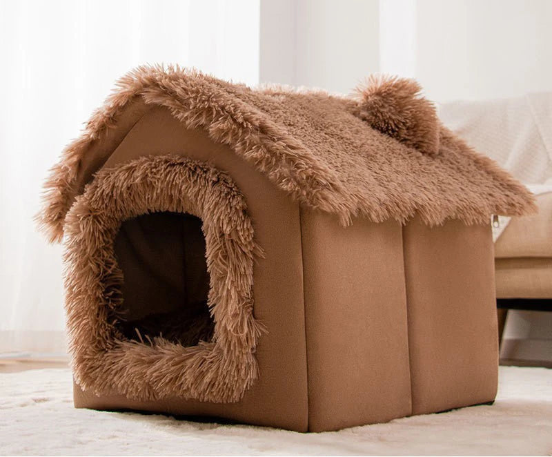 Dog Kennel Indoor Soft Comfortable Puppy House Winter Warm Pet Sleeping Mat