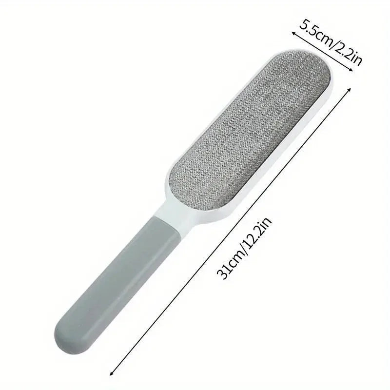 Double-Sided Pet Hair Remover, Manual Electrostatic Sticky Lint Brush