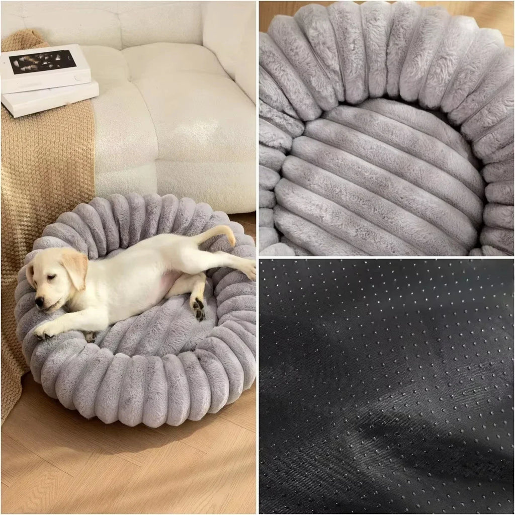 Round Pet Bed for Dog Bed Super Soft Cat/Dog Bed Winter Warm Sleeping