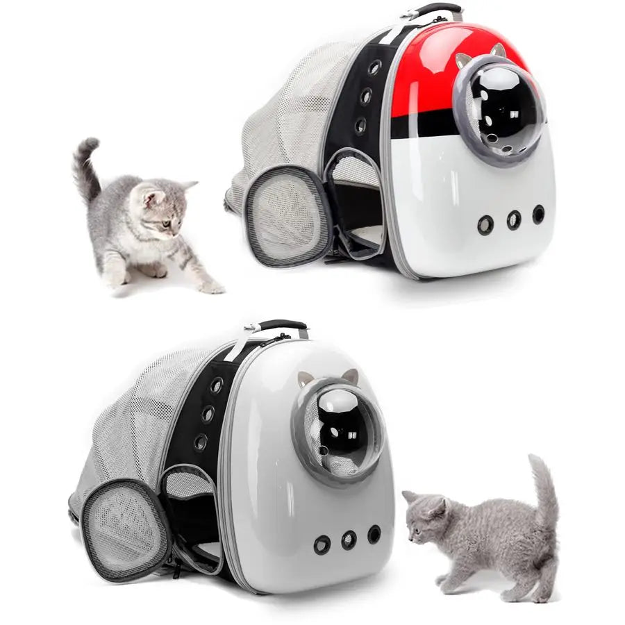 Expandable Cat Carrier Backpack for Cats Kitten Small Puppy, Airline Approved Cat Bubble Backpack