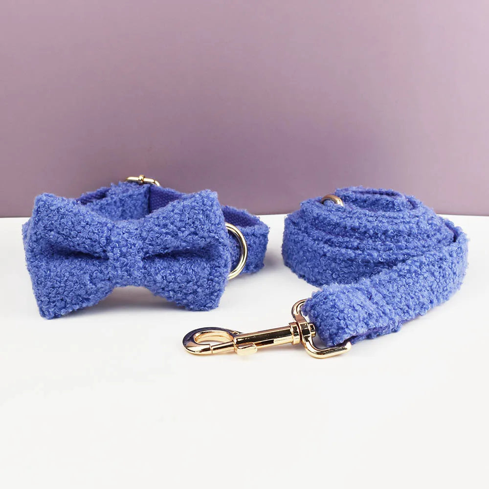 Luxury Personalized Dog Collar Harness Leash set